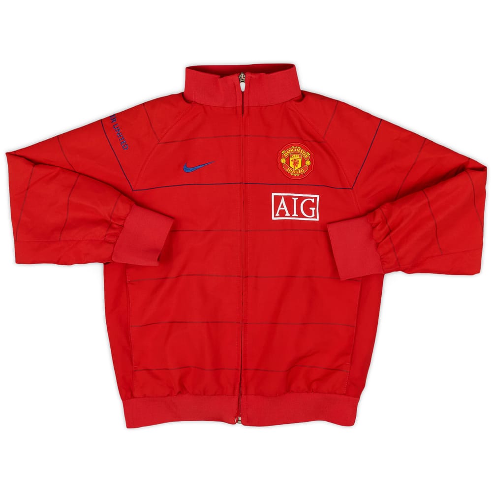 2008-09 Manchester United Nike Track Jacket - 9/10 - (M.Boys)