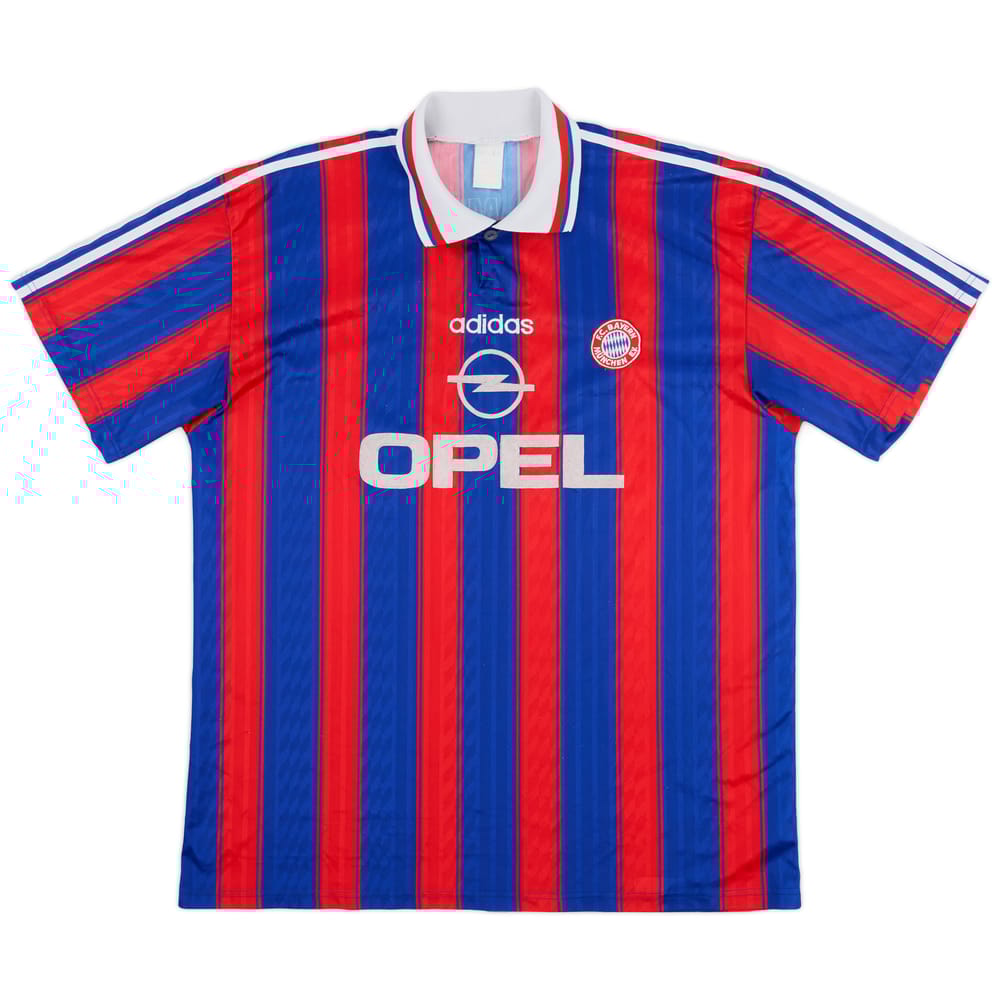 1995-97 Bayern Munich 'Squad Signed' Home Shirt - 8/10 - (XL)