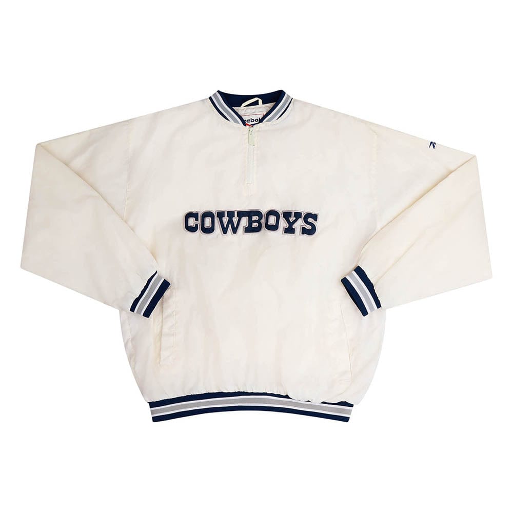 1990s Dallas Cowboys Reebok 1/4 Zip Windbreaker Jacket M