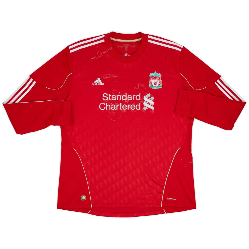 2010-12 Liverpool Home L/S Shirt - 4/10 - (XXL)