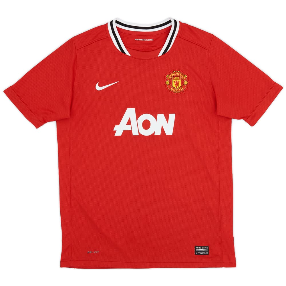 2011-12 Manchester United Home Shirt - 8/10 - (XL.Boys)