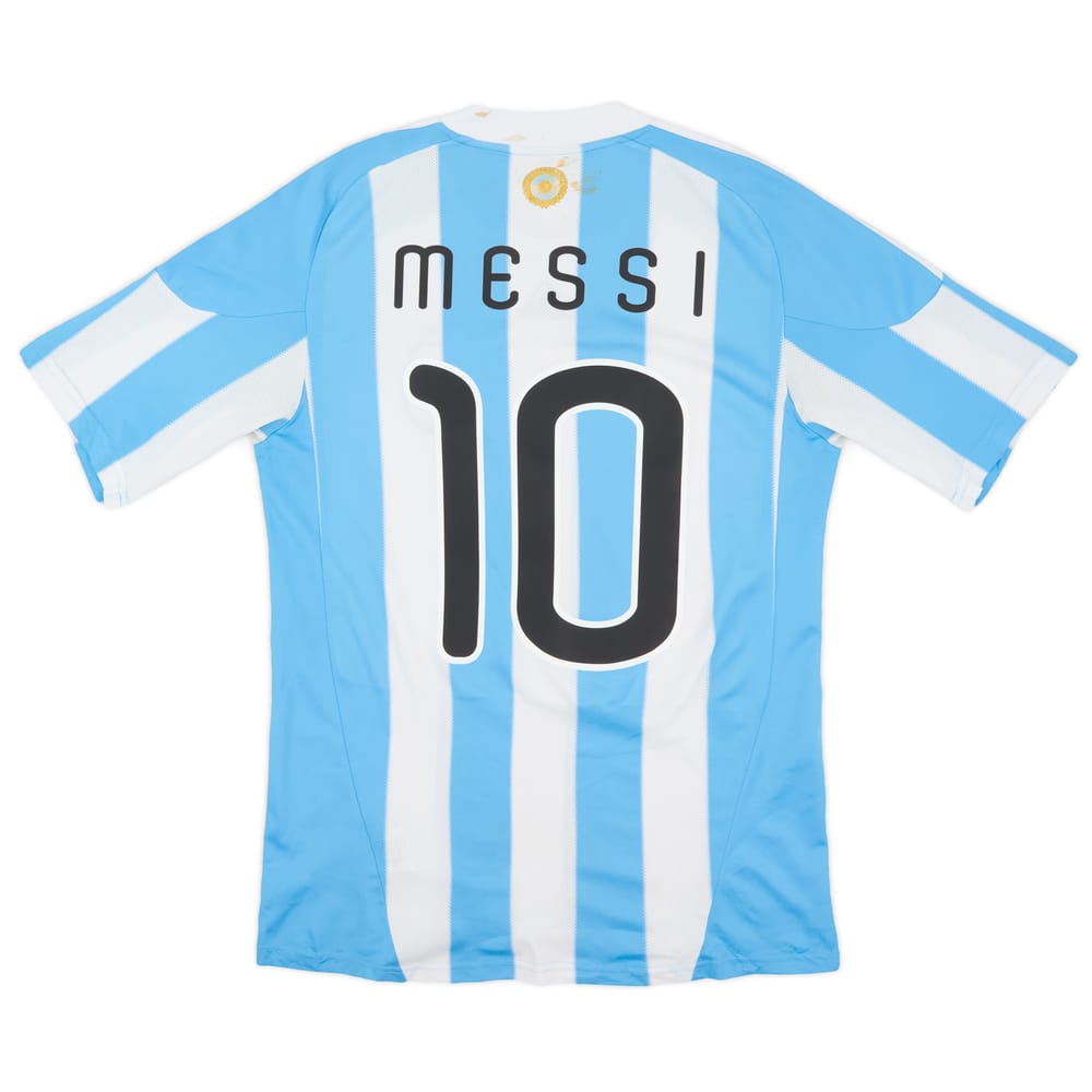 2010-11 Argentina Home Shirt Messi #10 - 7/10 - (M)
