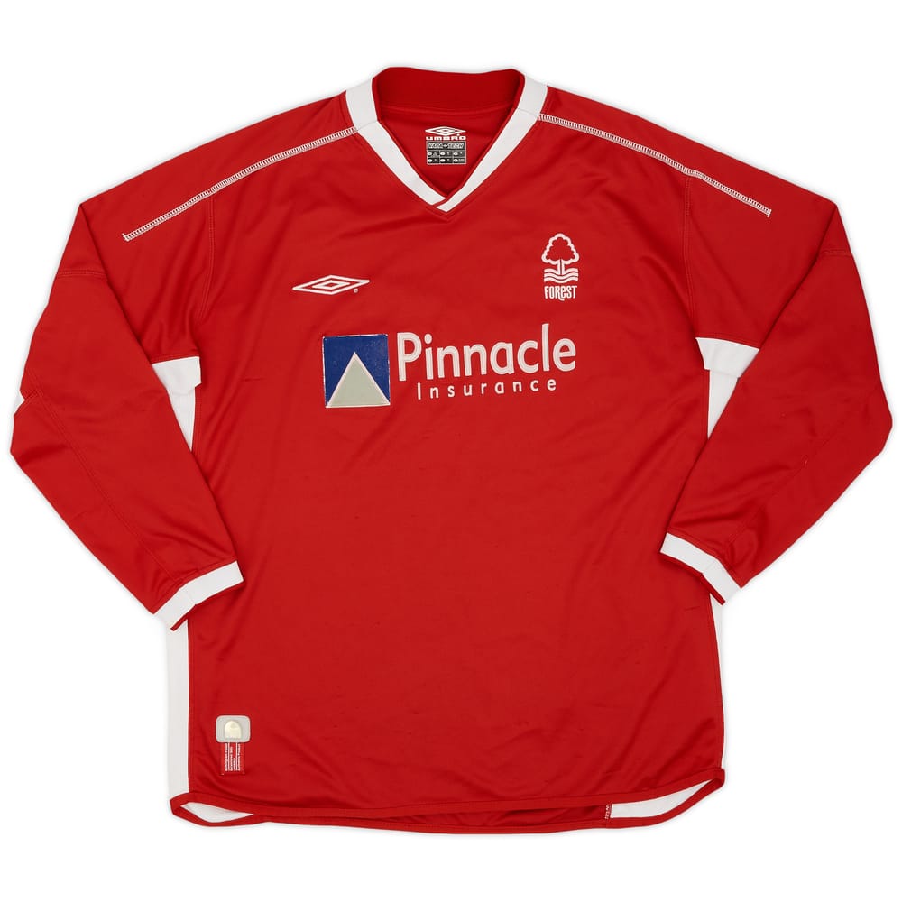 2002-03 Nottingham Forest Home L/S Shirt - 6/10 - (XL)