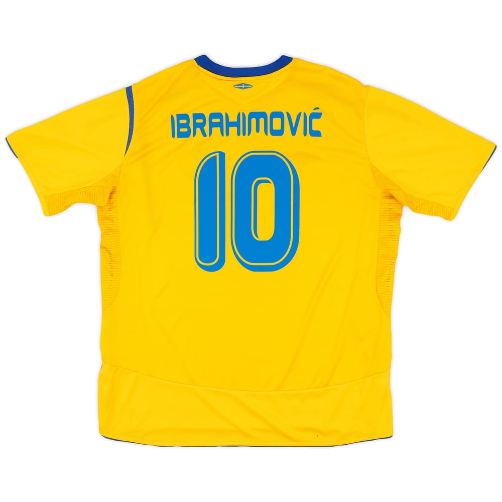 2005-06 Sweden Home Shirt Ibrahimovic #10 - 6/10 - (XL)