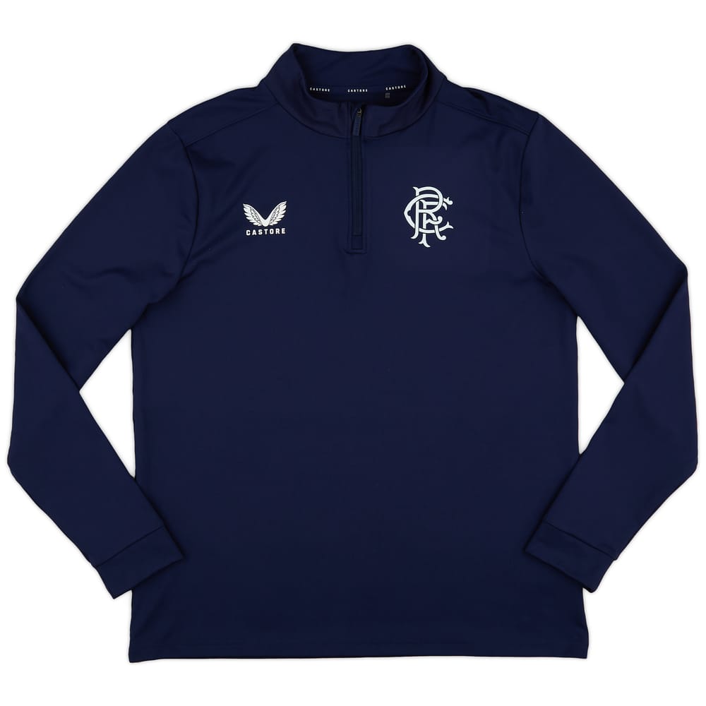 2023-24 Rangers Castore 1/4 Zip Training Top - 9/10