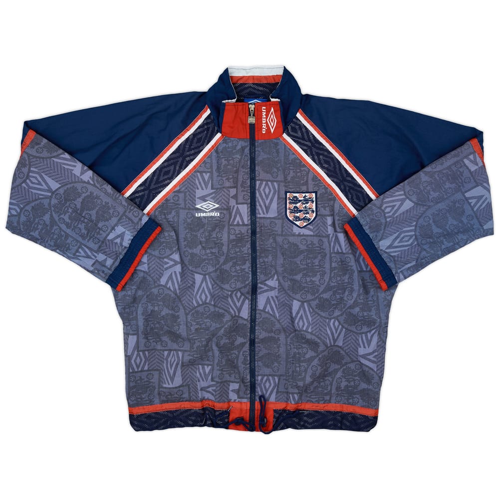 1994-96 England Umbro Track Jacket - 7/10 - (L)