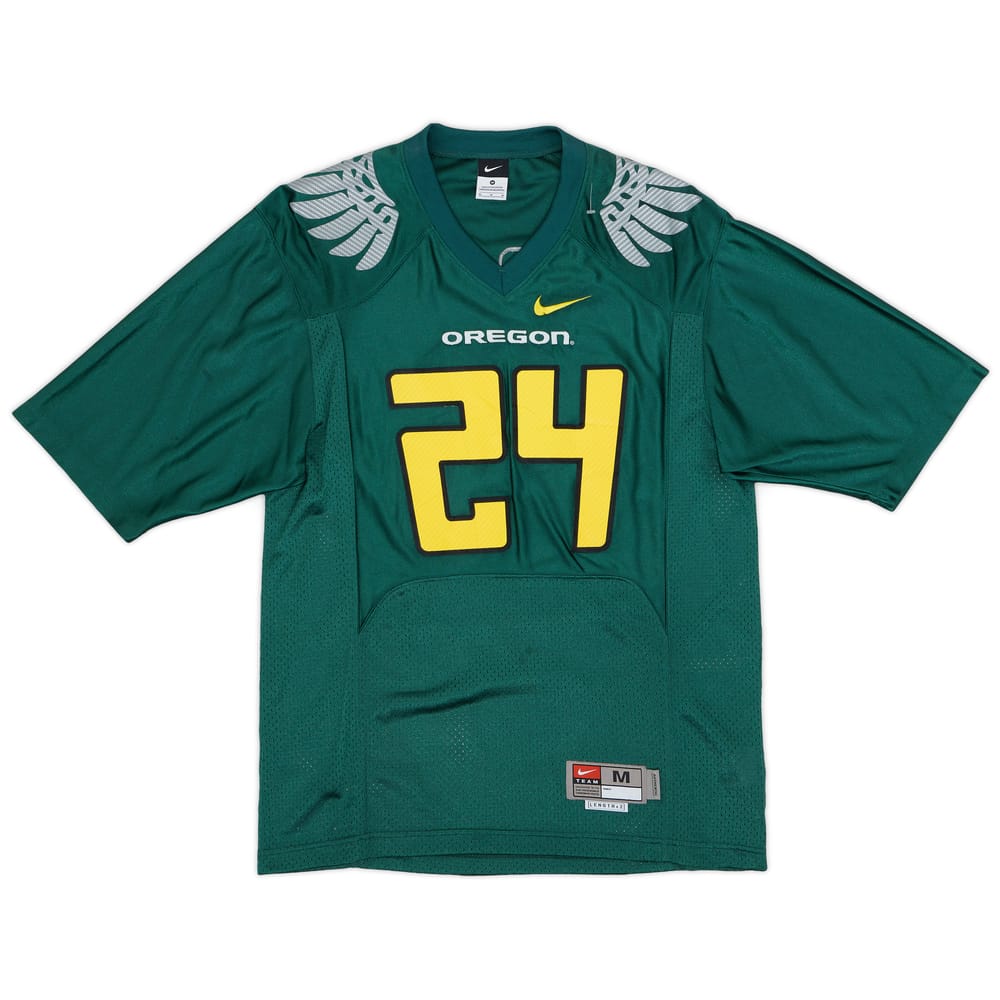 2010-11 Oregon Ducks Barner #24 Nike Home Jersey - 8/10 - (M)