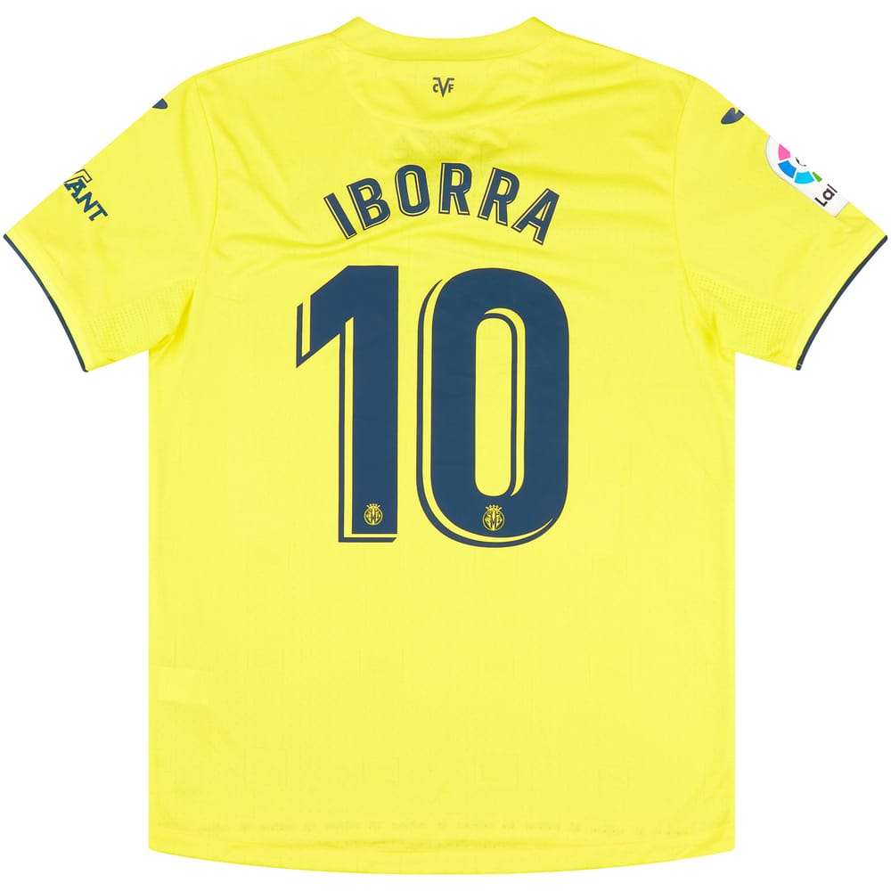 2021-22 Villarreal Match Issue Home Shirt Iborra #10