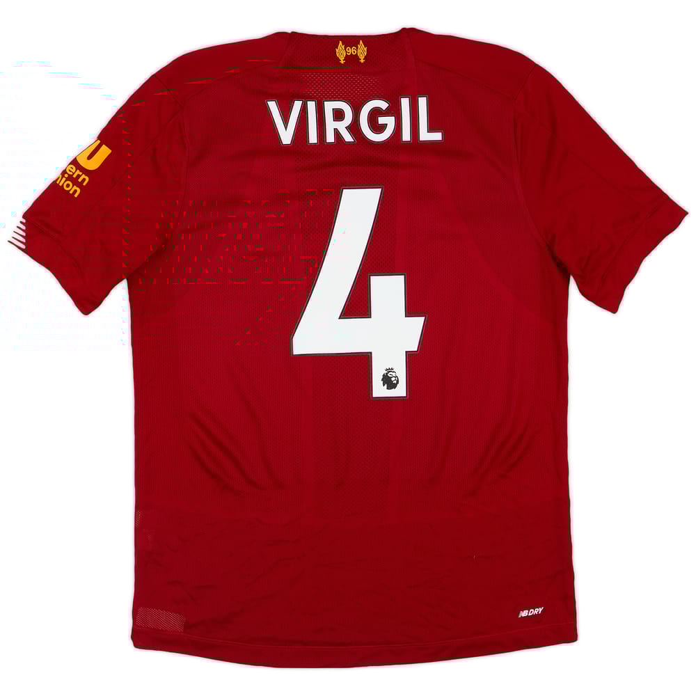 2019-20 Liverpool Home Shirt Virgil #4 - 8/10 - (S)
