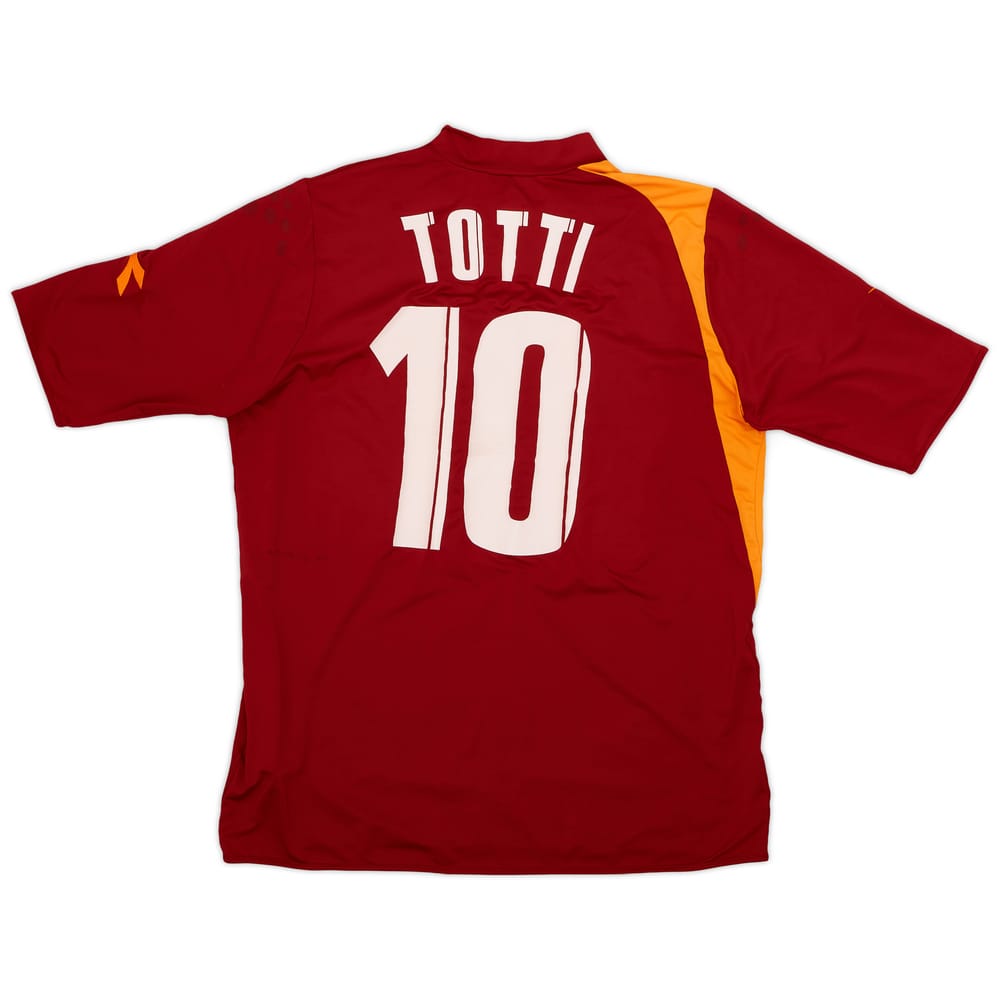 2005-06 Roma Home Shirt Totti #10 - 5/10 - (XL)