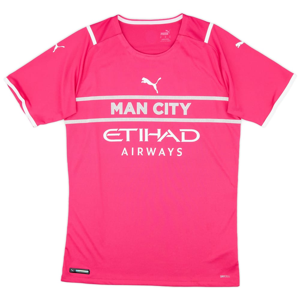2021-22 Manchester City Player Issue GK S/S Shirt - 8/10 - (XL)