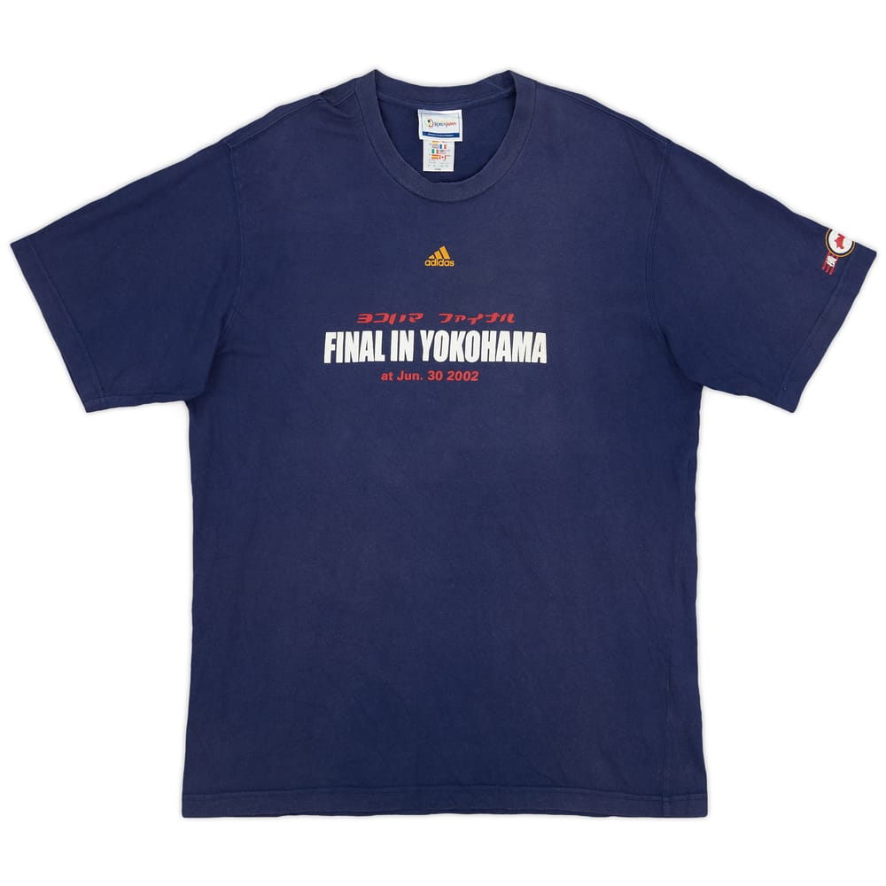 2002 Japan adidas 'Final in Yokohama' Cotton Tee - 8/10 - (XL)