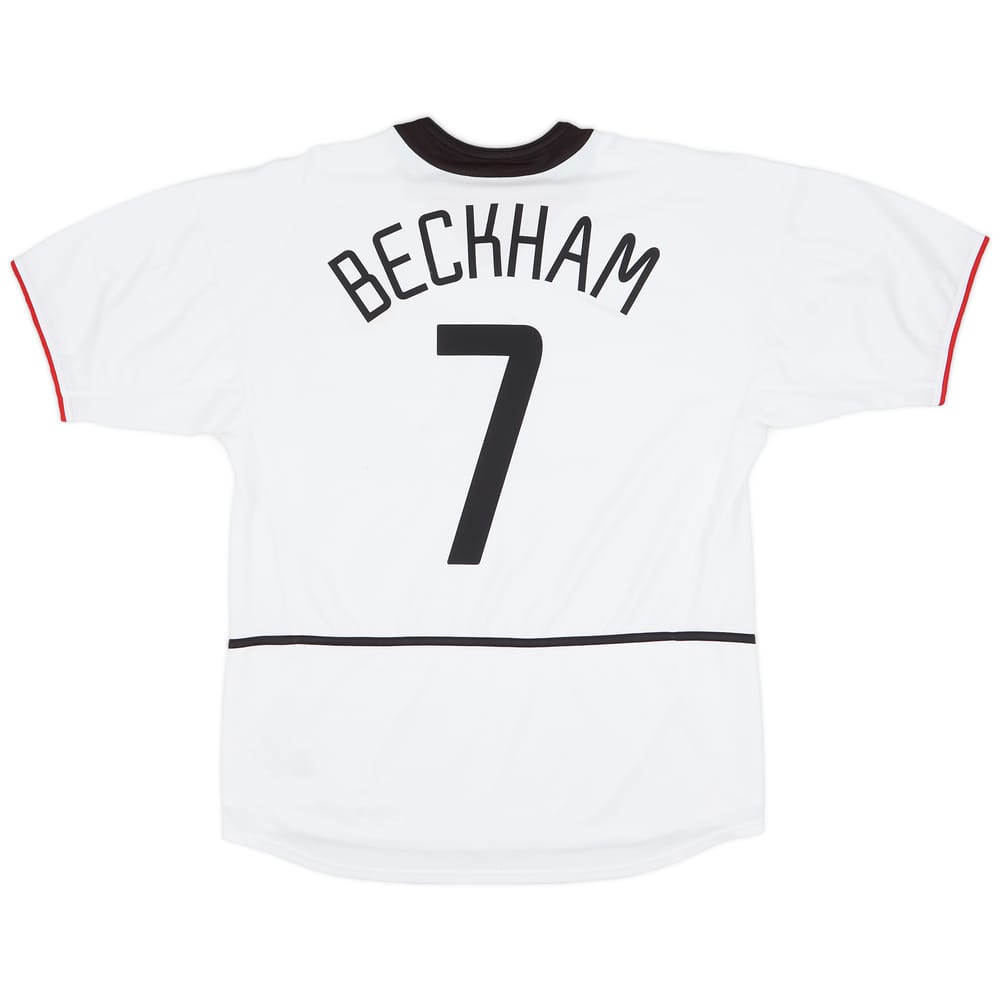 2002-03 Manchester United Away Shirt Beckham #7 - 8/10 - (XL)