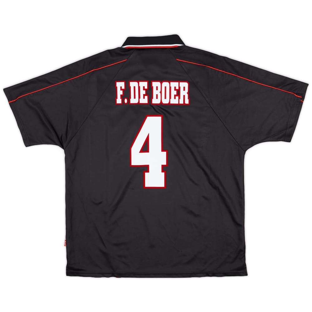 1998-99 Ajax Away Shirt F.De Boer #4 - 7/10 - (XL)