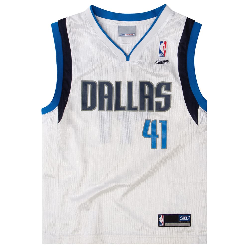 2002-06 Dallas Mavericks Nowitzki #41 Reebok Jersey (Home) Y