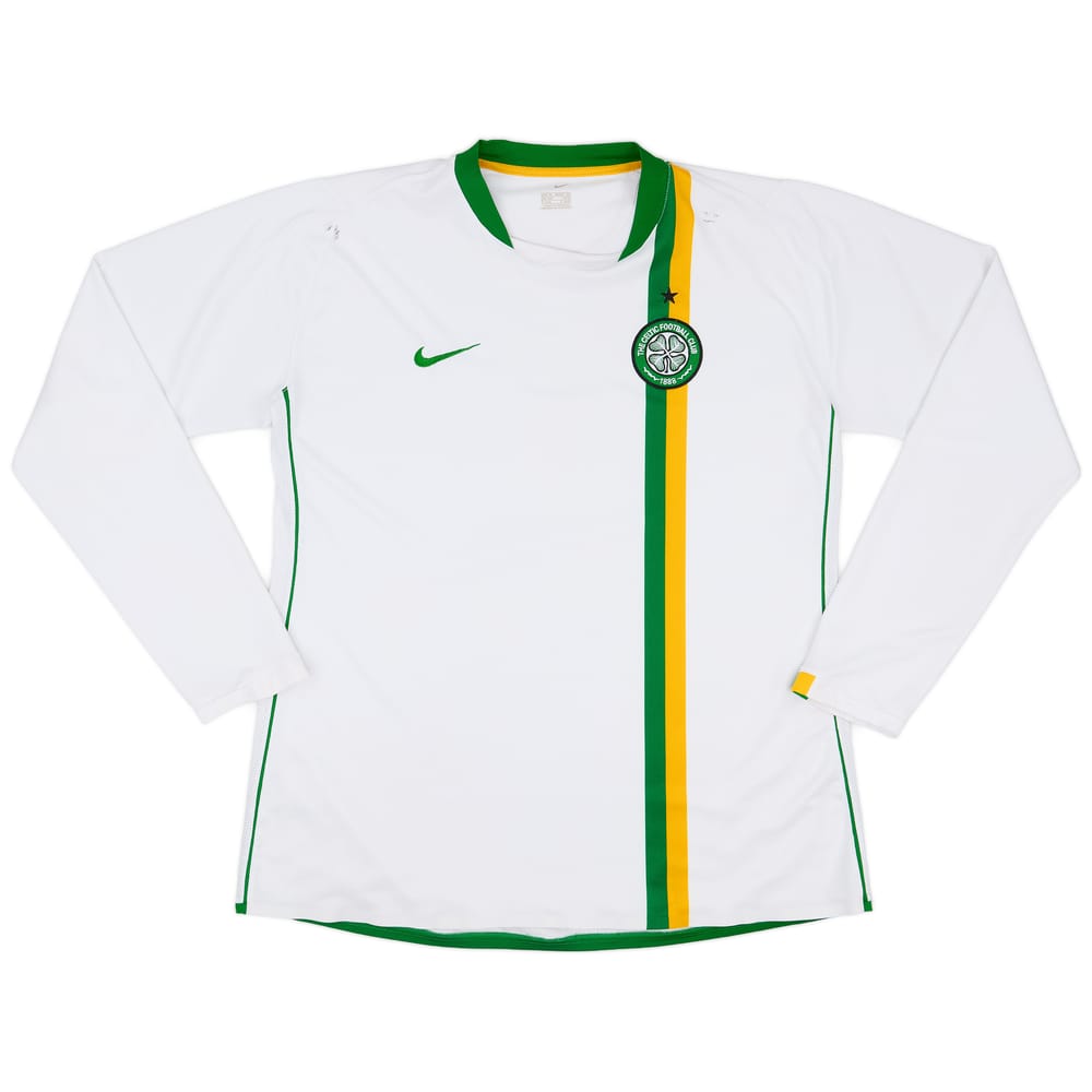2006-08 Celtic Player Issue European L/S Shirt - 8/10 - (XL)