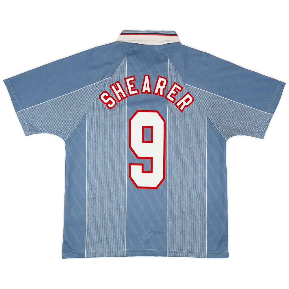 1996-97 England Away Shirt Shearer #9 - 8/10 - (L)