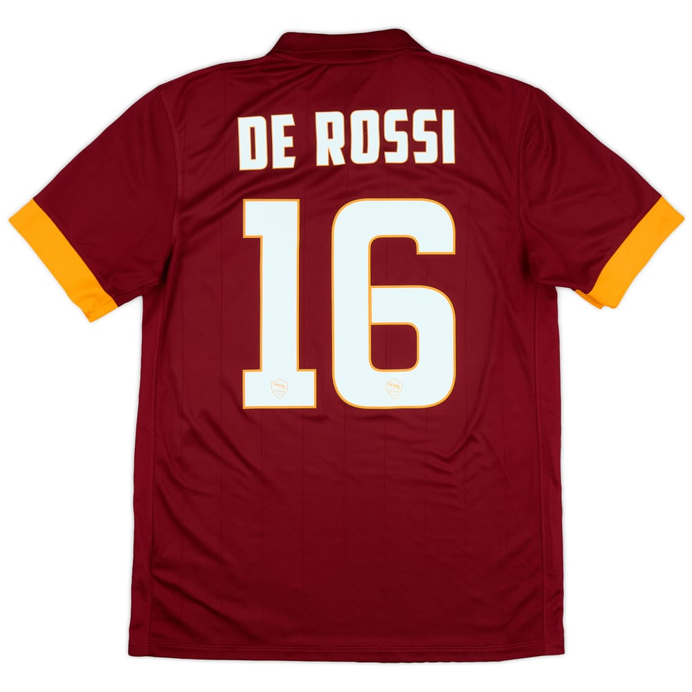 2014-15 Roma Home Shirt De Rossi #16 - 10/10 - (M)