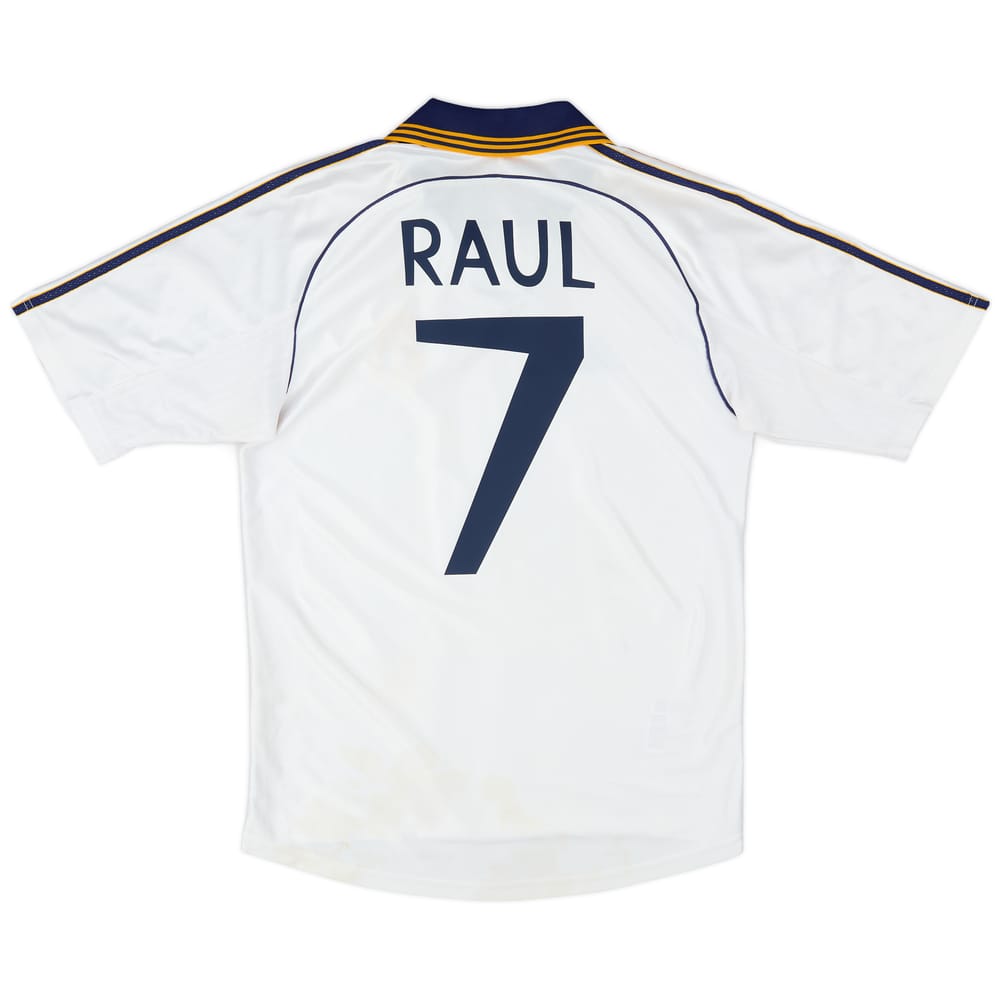 1998-00 Real Madrid Home Shirt Raul #7 - 7/10 - (S)