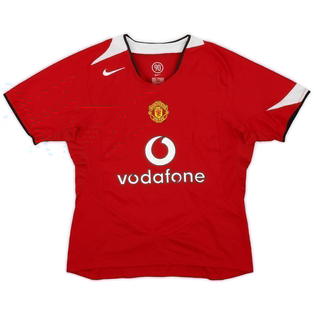 2004-06 Manchester United Home Shirt - 9/10 - (Women's S)