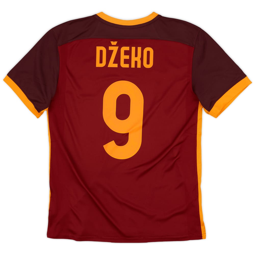 2015-16 Roma Home Shirt Dzeko #9 - 10/10 - (M)