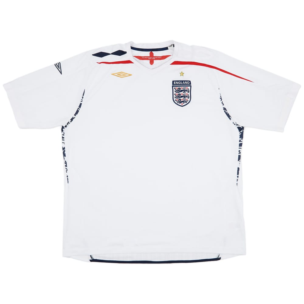 2007-09 England Home Shirt - 7/10 - (3XL)