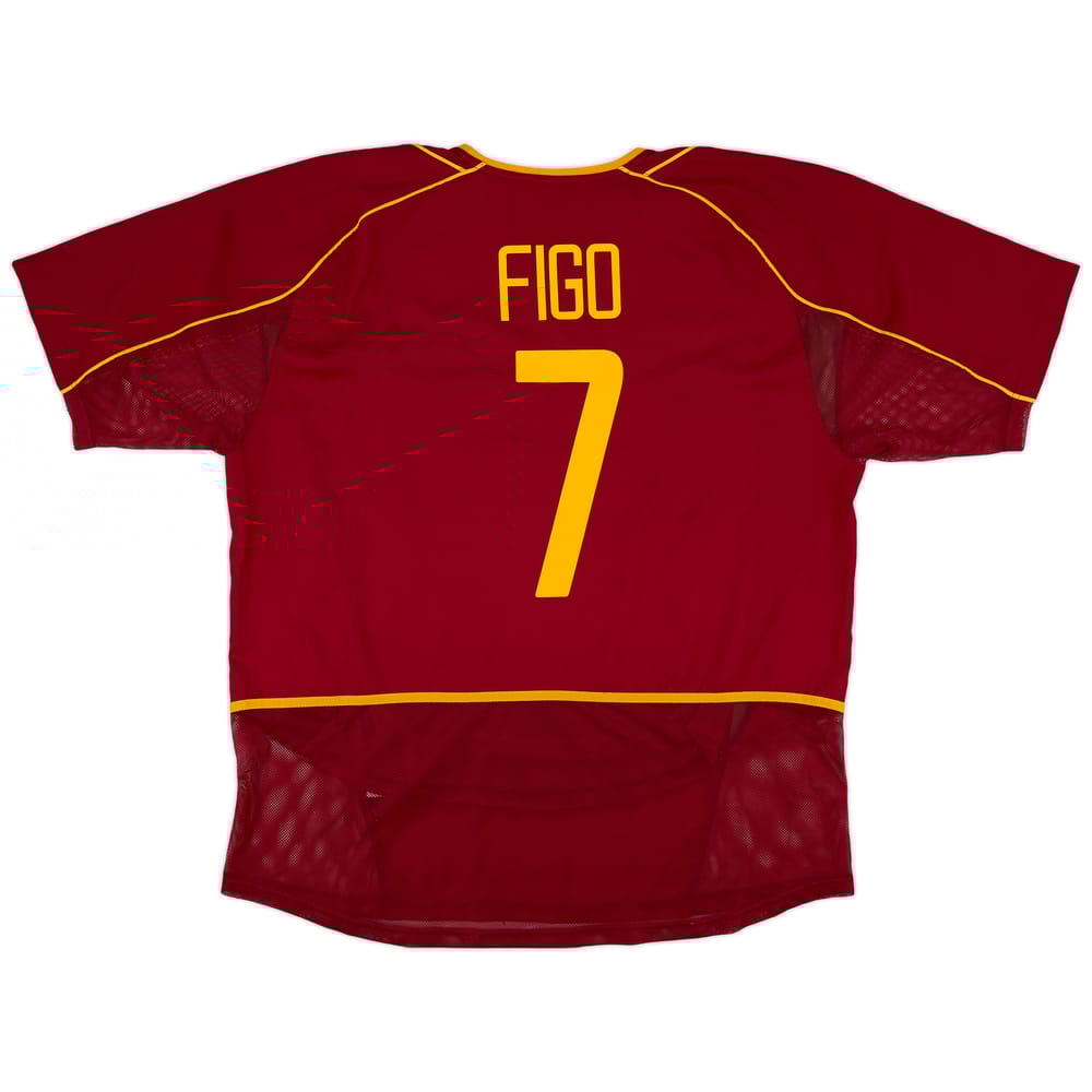 2002-04 Portugal Player Issue Home Shirt Figo #7 - 9/10 - (XXL)
