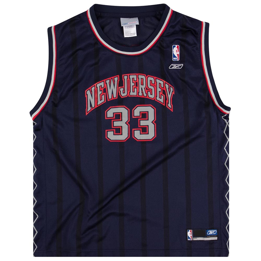 2003-04 New Jersey Nets Mourning #33 Reebok Jersey (Away) Y