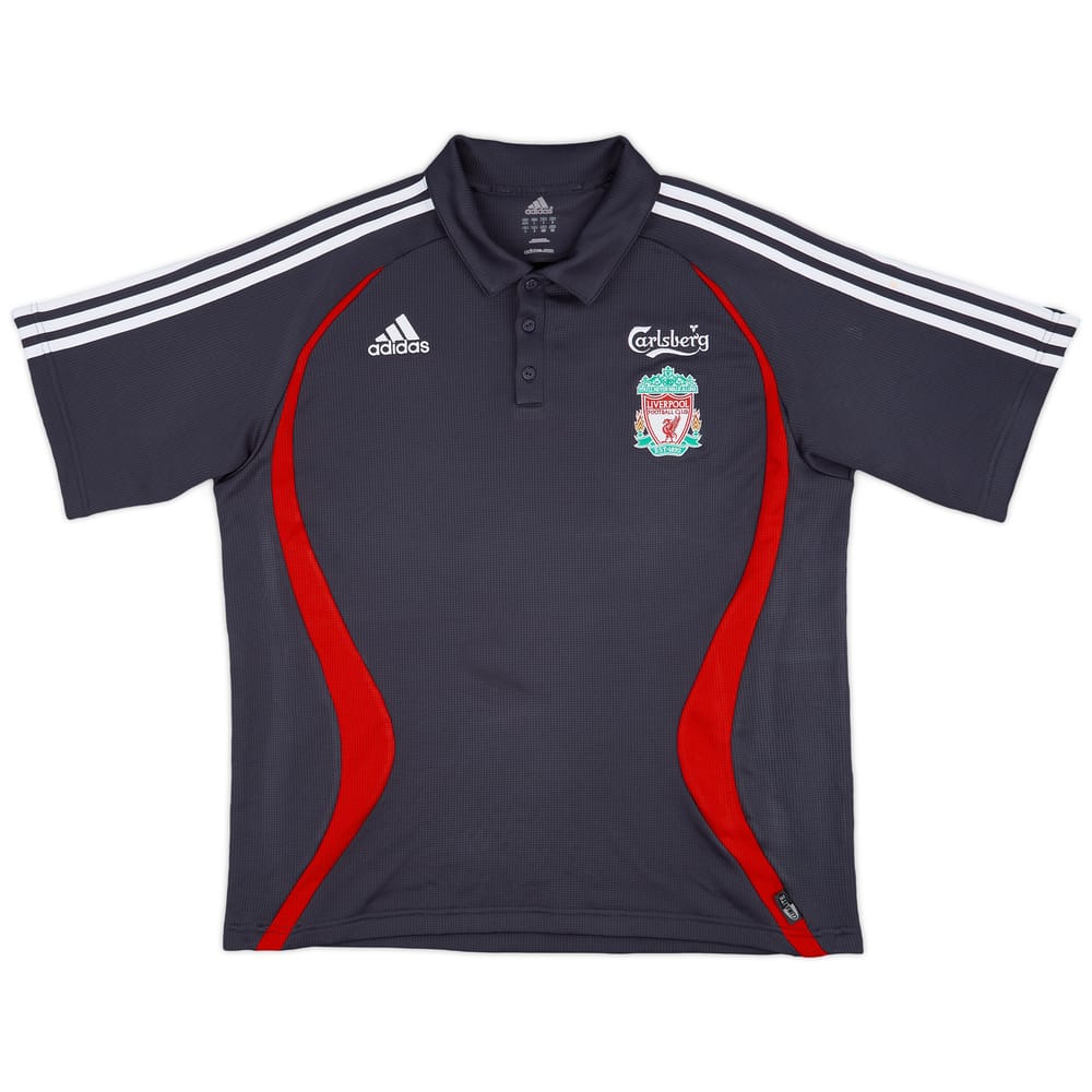 2006-07 Liverpool adidas Polo Shirt - 7/10 - (L)