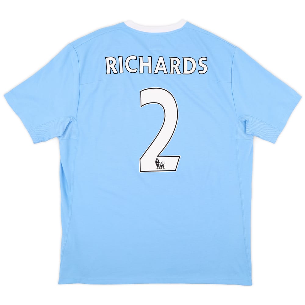 2009-10 Manchester City Home Shirt Richards #2 - 8/10 - (XXL)