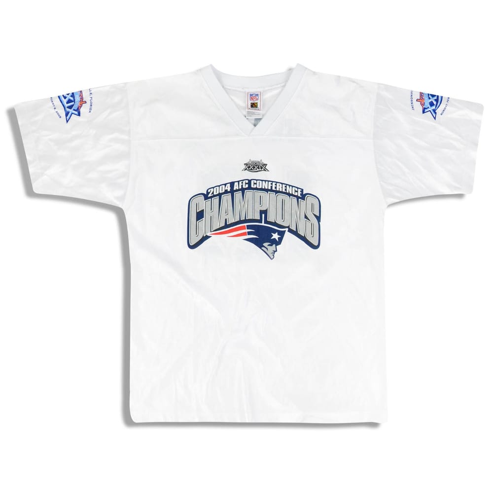 2004 New England Patriots Brady #12 AFC Champions Jersey Y