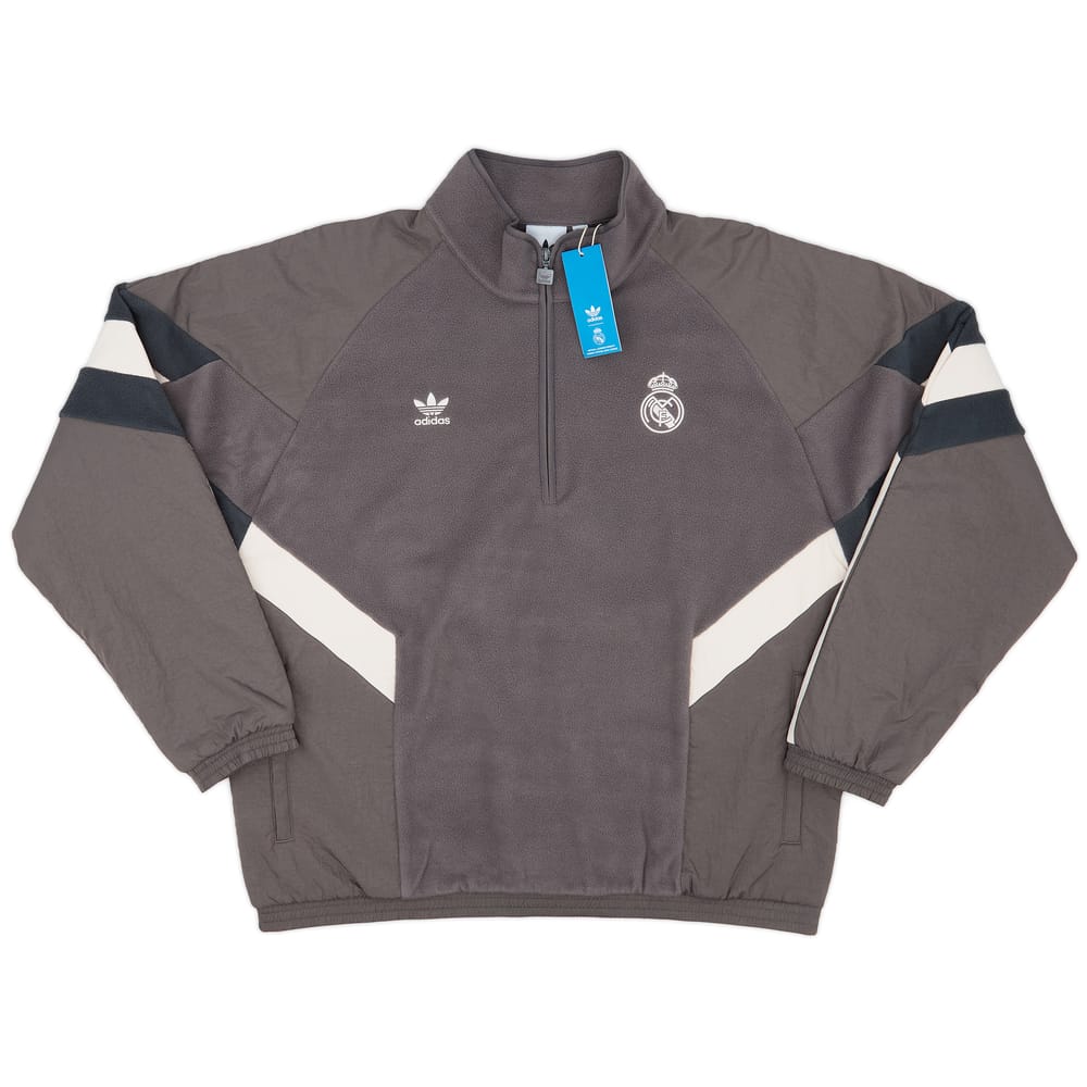 2024-25 Real Madrid adidas Originals 1/4 Zip Fleece Top