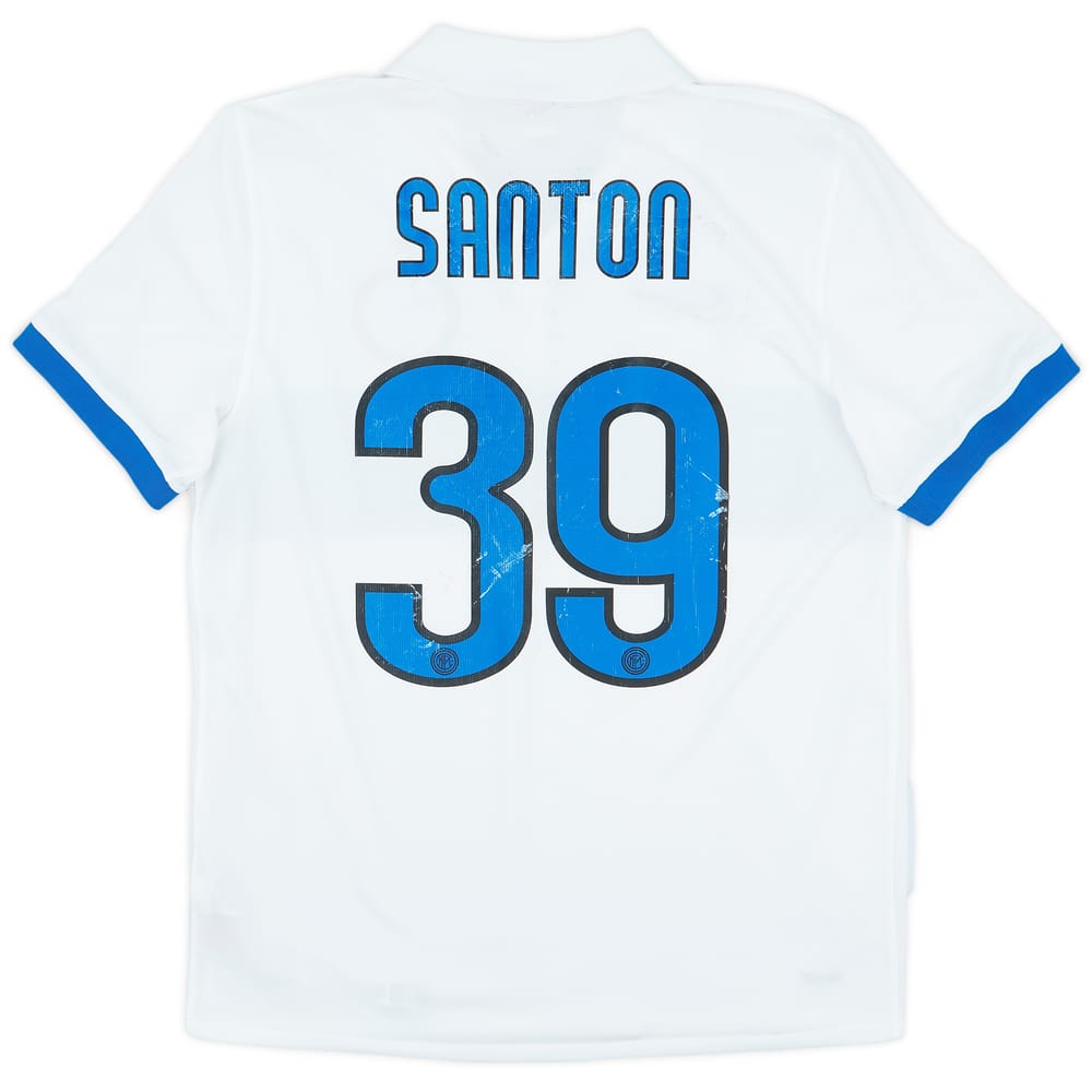 2009-10 Inter Milan Away Shirt Santon #39 - 5/10 - (L)