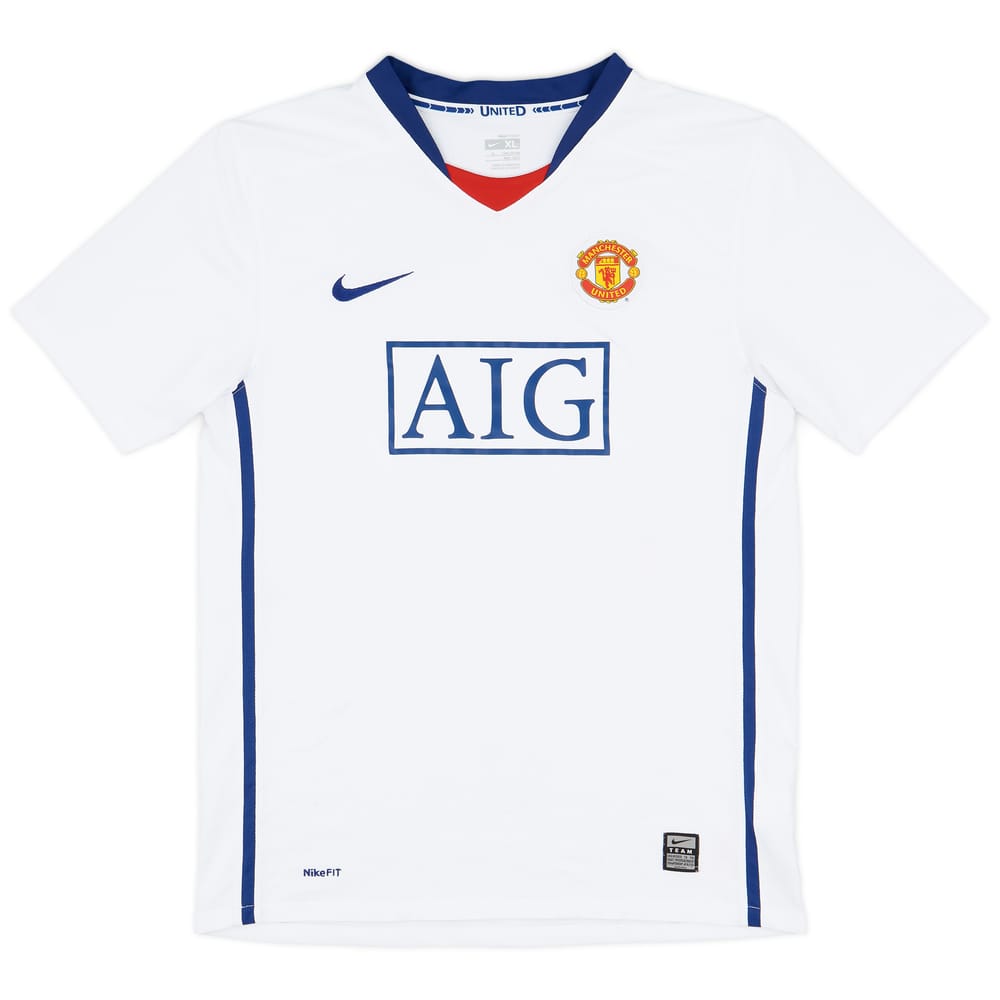 2008-10 Manchester United Away Shirt - 8/10 - (XL.Boys)