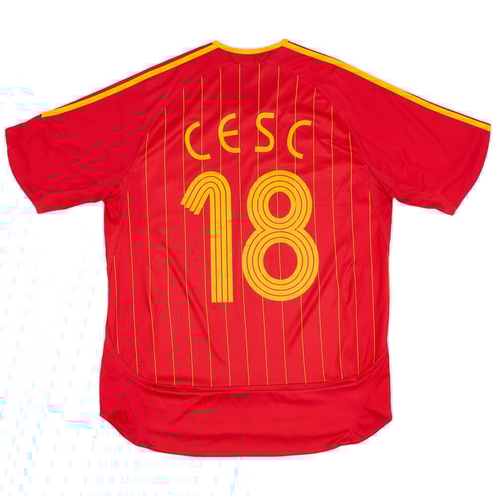 2006-08 Spain Home Shirt Cesc #18
