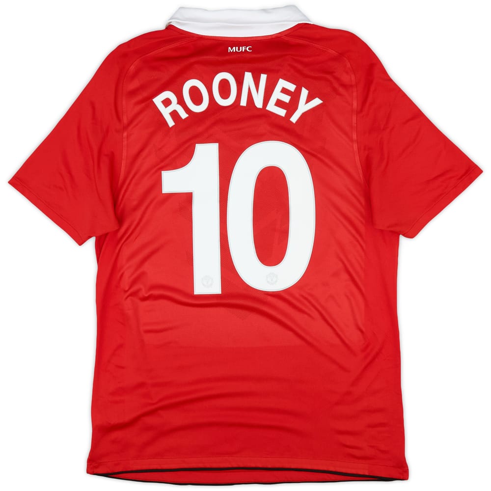 2010-11 Manchester United Home Shirt Rooney #10 - 6/10 - (L)