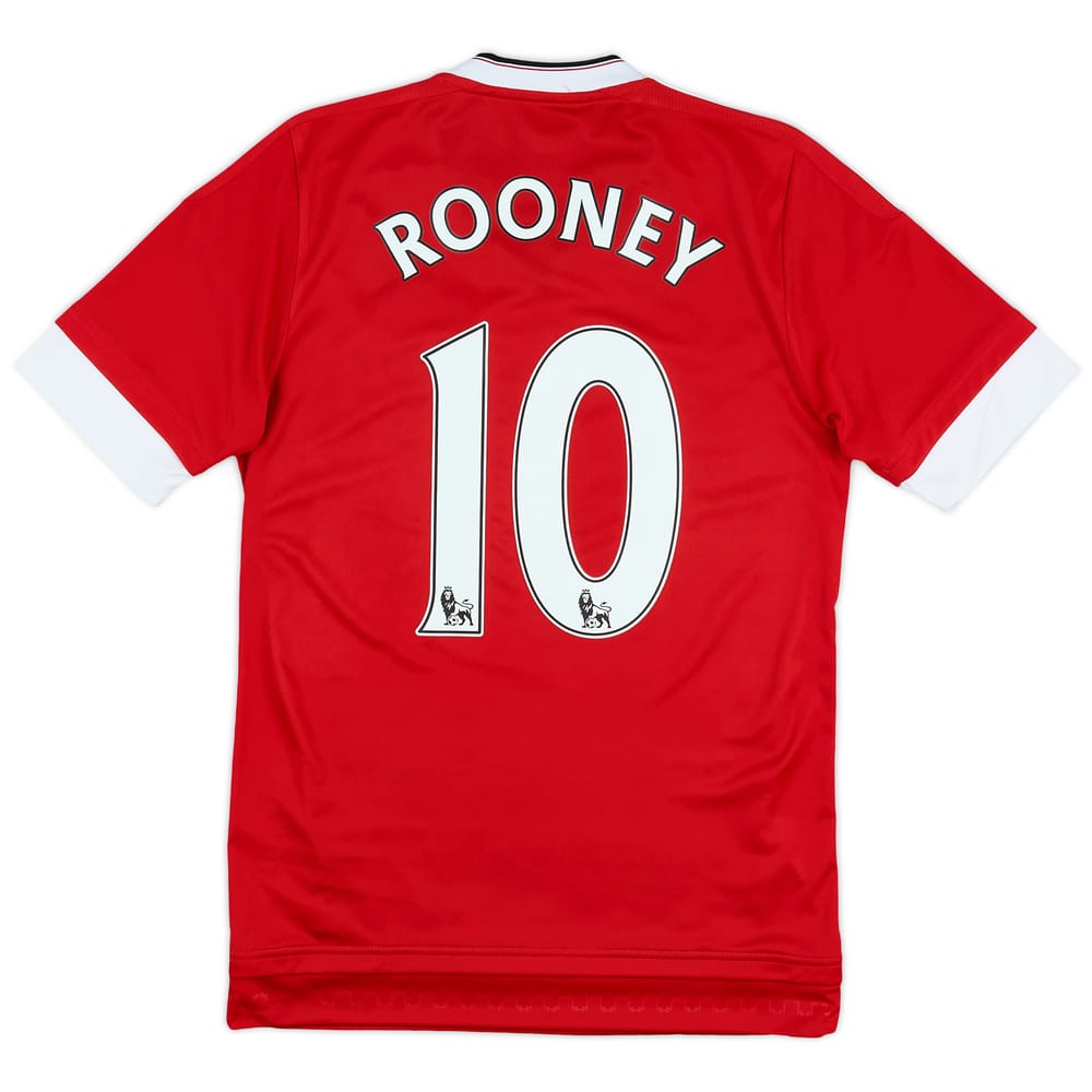 2015-16 Manchester United Home Shirt Rooney #10 - 9/10 - (XS)