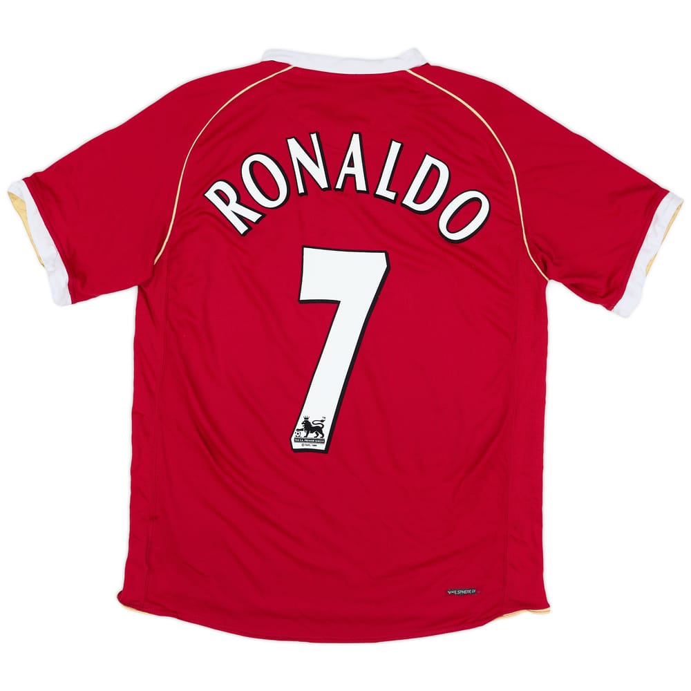 2006-07 Manchester United Home Shirt Ronaldo #7 - 9/10 - (M)