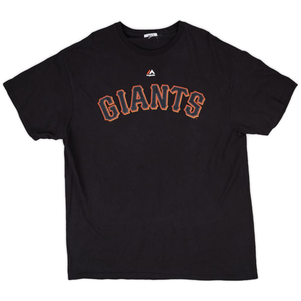 2014 San Francisco Giants Crawford #35 Majestic Tee - 8/10 - (L)
