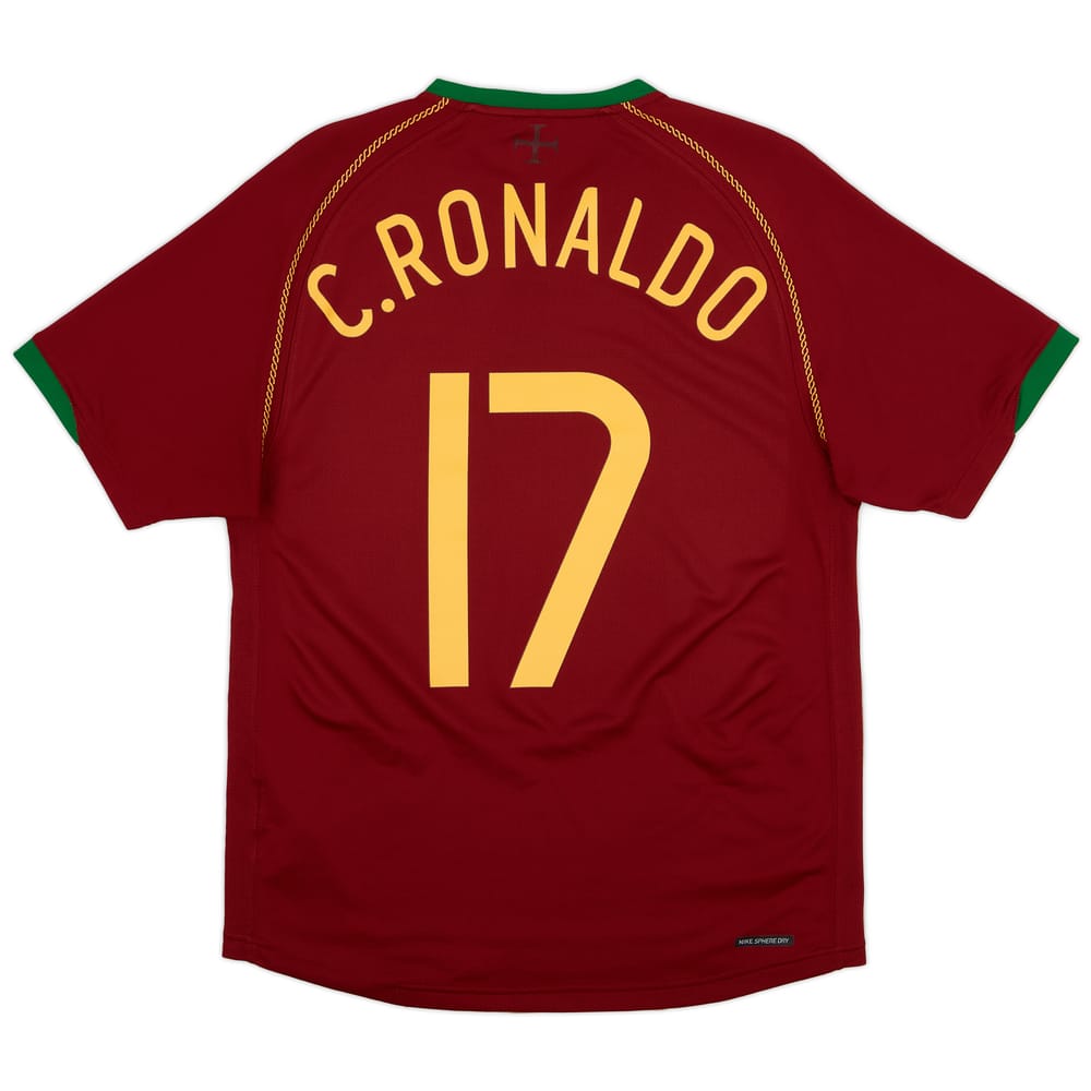 2006-08 Portugal Home Shirt C.Ronaldo #17 - 8/10 - (M)