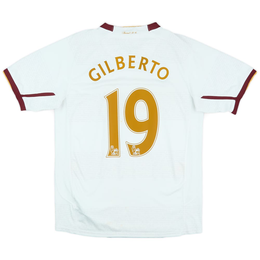 2007-08 Arsenal Away Shirt Gilberto #19 - 6/10 - (S)