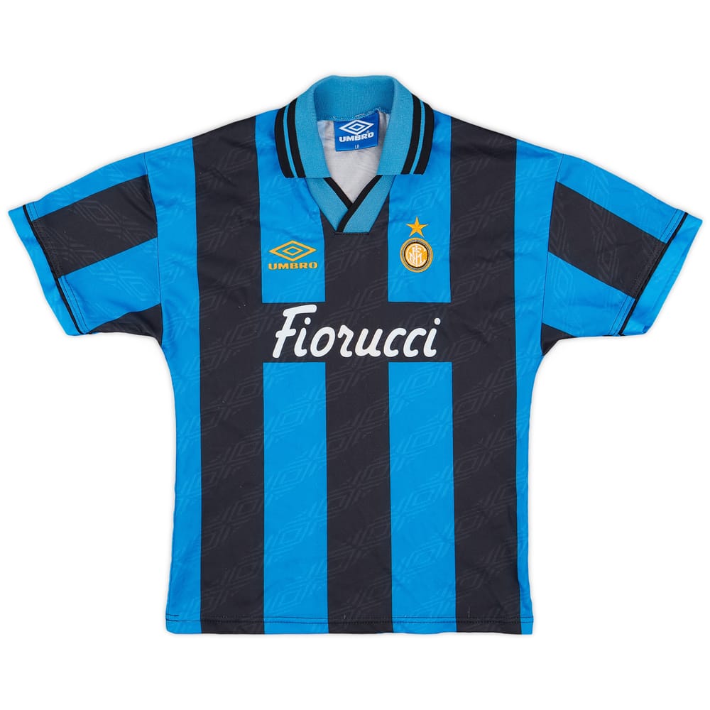 1994-95 Inter Milan Home Shirt - 8/10 - (L.Boys)
