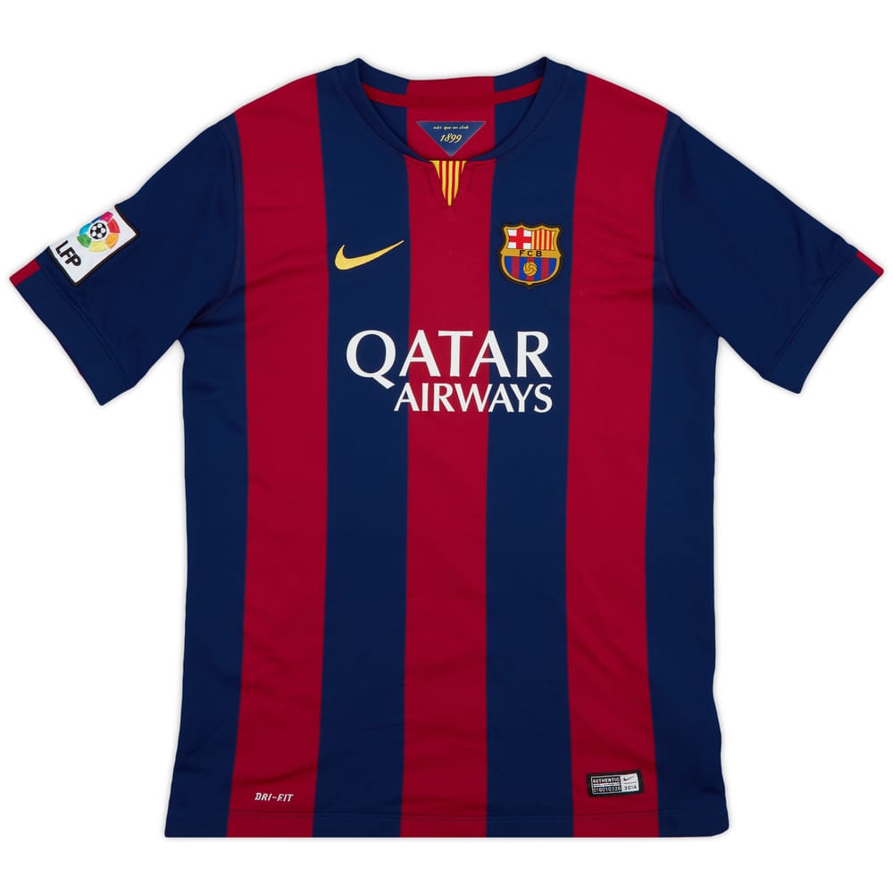 2014-15 Barcelona Home Shirt - 9/10 - (XL.Boys)