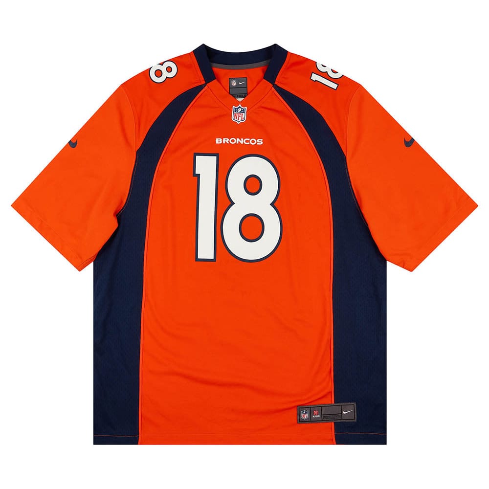 2012 Denver Broncos Manning #18 Nike Game Jersey (Home) XL