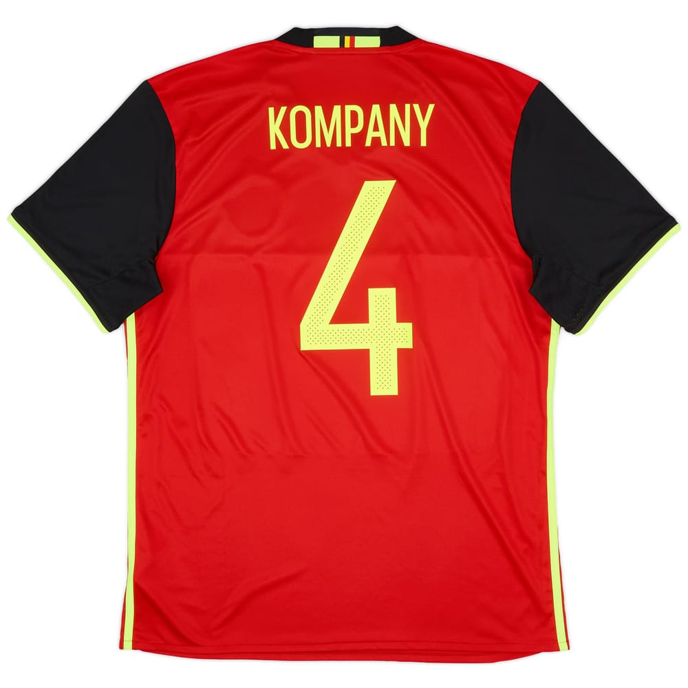 2016-17 Belgium Home Shirt Kompany #4 - 9/10 - (L)