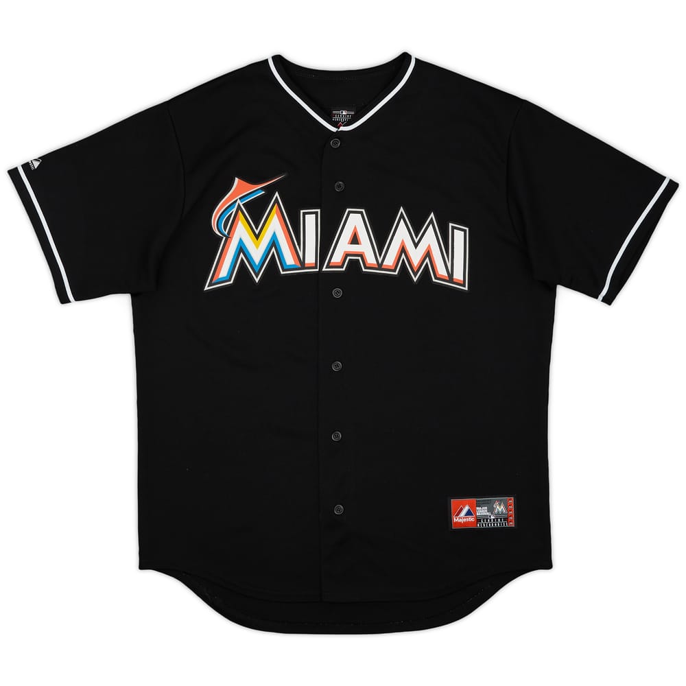 2012-18 Miami Marlins Majestic Alternate Jersey - 9/10 - (L)