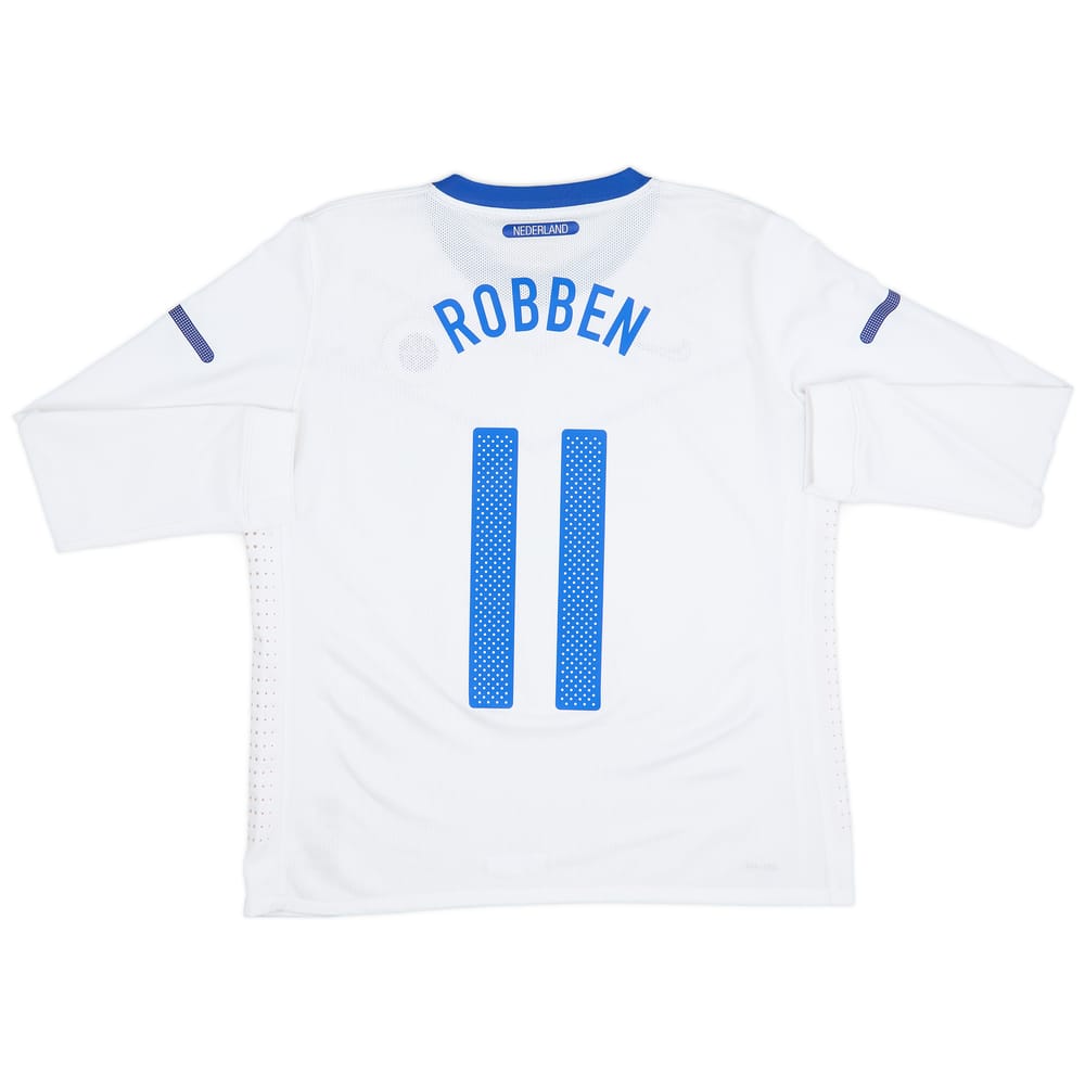 2010-11 Netherlands Player Issue Away L/S Shirt Robben #11 - 6/10 - (XL)