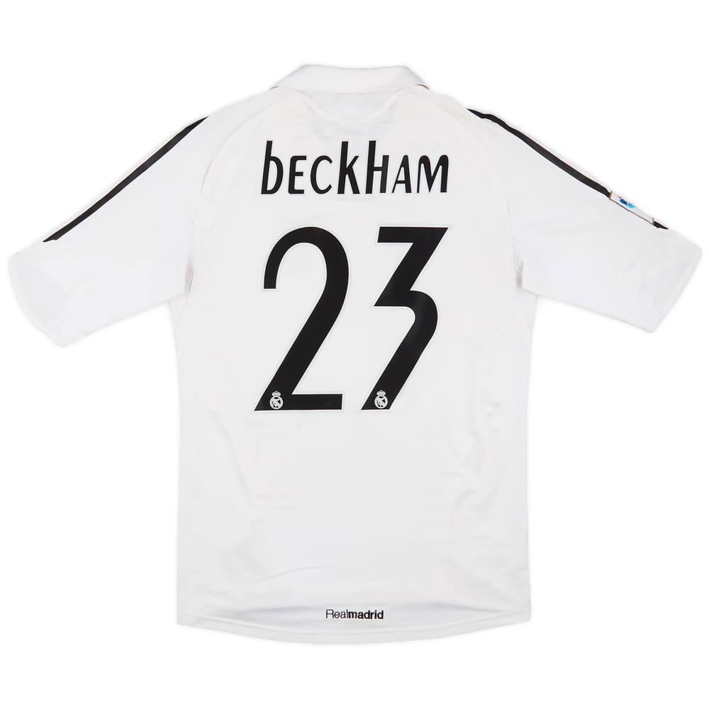 2005-06 Real Madrid Home Shirt Beckham #23 - 7/10 - (S)