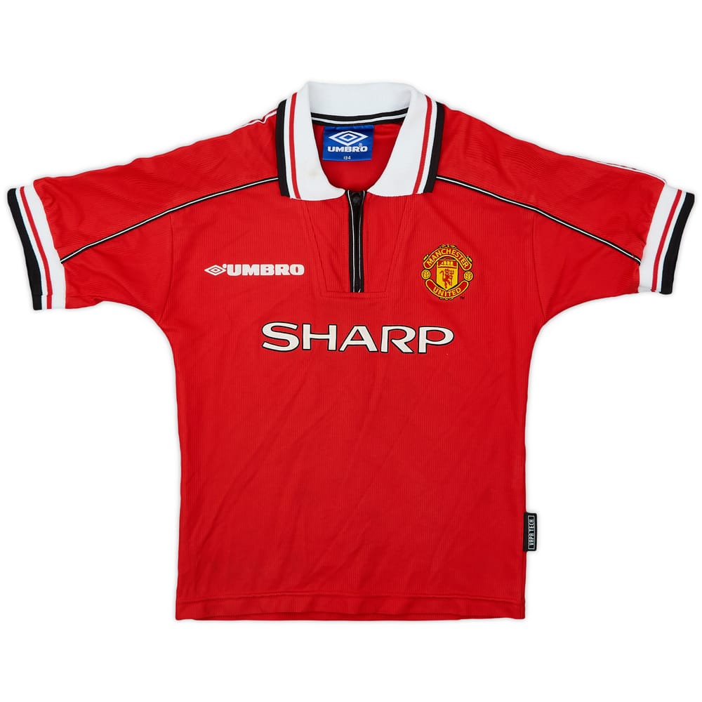 1998-00 Manchester United Home Shirt - 10/10 - (S.Boys)