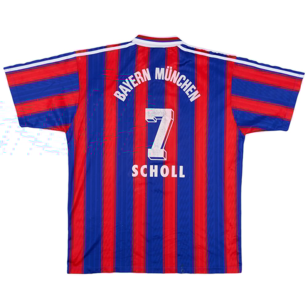 1995-97 Bayern Munich Home Shirt Scholl #7 - 7/10 - (XL)